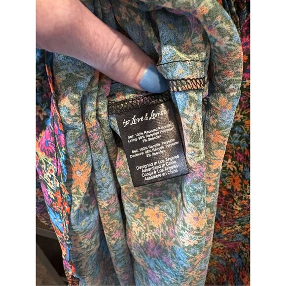 NWT For Love & Lemons x Revolve Brittany Floral Midi Dress Size XS - Picture 8 of 8